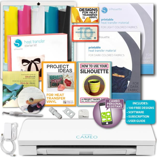 Silhouette CAMEO Device 3 Warm Go vinyl HTV Expert image relating to How to Use Printable Htv titled Silhouette CAMEO Device 3 Warmth Shift vinyl HTV Direct